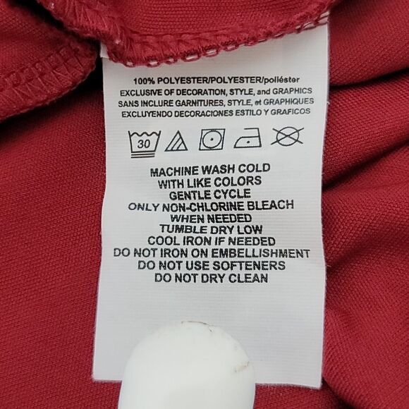 Arizona State Sun Devils Polo Shirt Mens M Red Short Sleeve Fanatics Performance - Picture 5 of 8